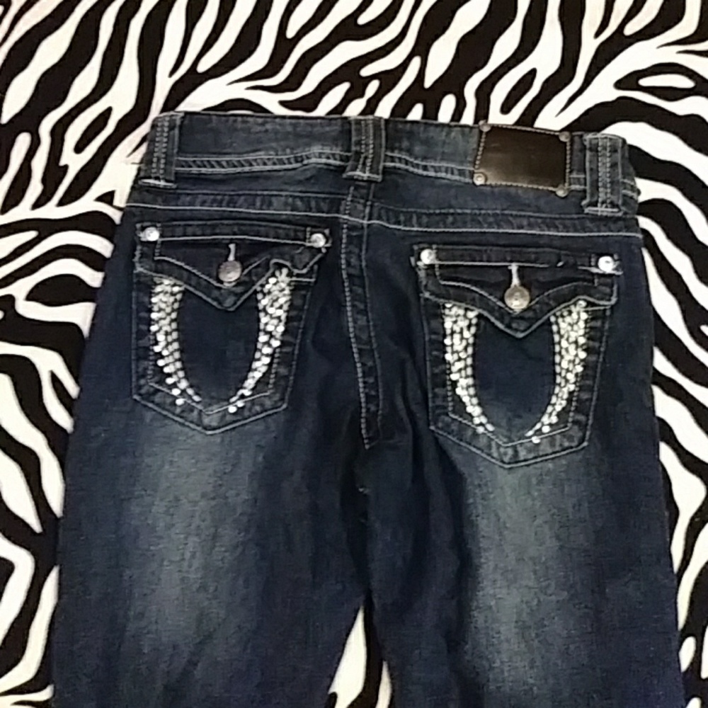 Red Rivet Jeans - Picture 4 of 4